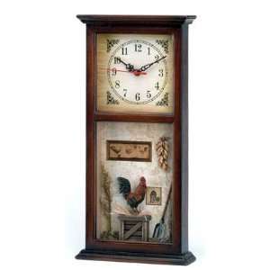  Rooster Shadow Box Clock