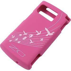  Silicone Skin Cover for Kyocera Zio M6000, Pink Birds Electronics