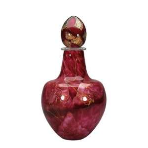    Classical Cremation Urn. Hand Blown Glass Urn Ruby