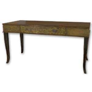  Pear Green Mango Wood Vintage Style Writing Table