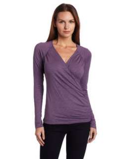  Lilla P Womens Long Sleeve Raglan Surplice Tee Clothing