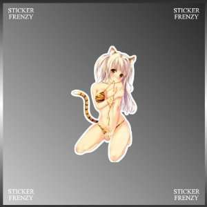 Sexy Anime Catwoman Manga Design Vinyl Decal Bumper Sticker 3 X 6