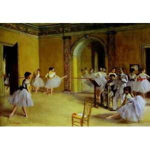   paintings   Edgar Degas   32 x 22 inches   Ballet Rehearsal on the Set