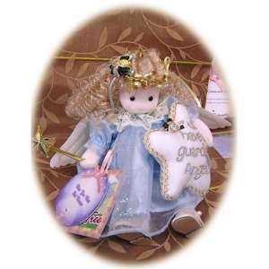  Guardian Angel in Blue Dress Musical Doll