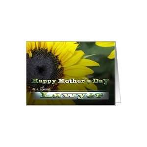  Sunflower Happy Mothers Day LAWYER Spring card colors in 