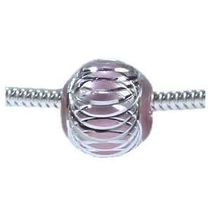   Silver Ball Charm Bead for Troll Biagi Pandora Arts, Crafts & Sewing