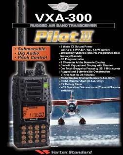   100% Brand New Vertex VXA 300 Pilot III Airband Nav Comm Transceiver