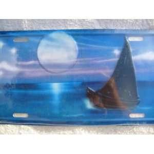  Airbrushed Sailboat Metal Embossed License Plate 