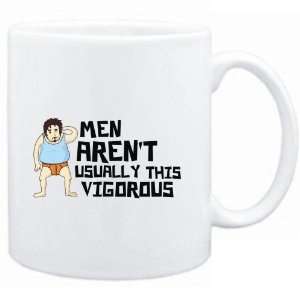  Mug White  Men arent usually this vigorous  Adjetives 