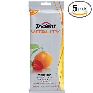 Trident Vitality Vigorate, 27 Count (Pack of 5)  Grocery 