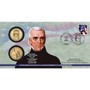   Polk Presidential $1 First Day Coin Cover (P31) Mint Packaging