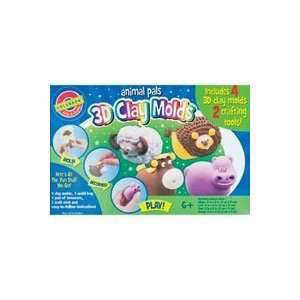  Colorbok 3d Clay Molds animal Pals 3 Pack 