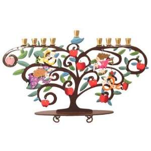 Tree of Life Menorah by Karen Rossi by Judaica 