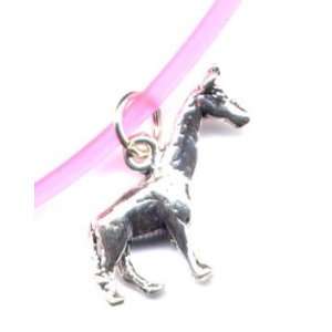  9 Pink Giraffe Ankle Bracelet Sterling Silver Jewelry 