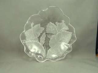 Savoir Vivre Crystal Glass Dish (s) Flowers New 8 1/2  