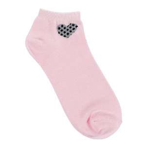   377 pbh Fashion Anklet Nurse Socks Pink Heart