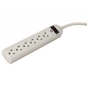  Basic Home/Office Surge Protector with 750 Joules, 6 Cord 