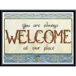   Print   Welcome   Artist Friel  Poster Size 13 X 19
