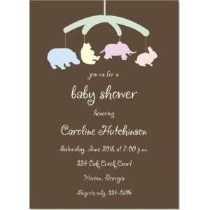  Baby Animal Mobile Baby Shower Invitations Everything 