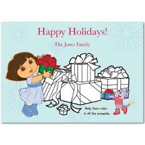  Holiday Greeting Cards   Dora The Explorer Wrapping Party 