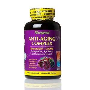  Rainforest   Anti Aging Complex Resveratrol + CoQ10   60 