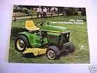 John Deere 100 200 300 400 Garden Tractor & Attach Book