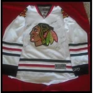Chicago Blackhawks Top 7 Players Signed Jersey   Autographed NHL 