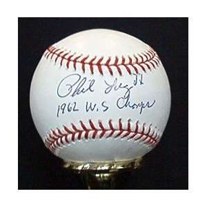  Phil Linz Autographed Baseball   1962 WS Champs 