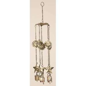  Sun, Star, and Bell Antique Windchime 