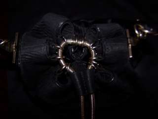 ALEXANDER WANG Cynthia leather drawstring bag black  