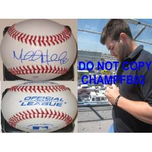 MITCH MORELAND,TEXAS RANGERS,WORLD SERIES,SIGNED BASEBALL WITH COA AND 