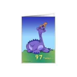  Geezer Saurus   97th Birthday Card Toys & Games