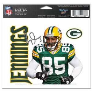  Greg Jennings   Green Bay Packers 5x6 Cling Decal Sports 