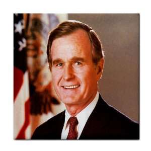  President George H.W. Bush Tile Trivet 