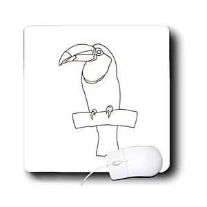   Bird   Toucan Bird Outline Art Drawing   Mouse Pads Electronics