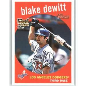 2008 Topps Heritage High Number #619 Blake DeWitt (RC)   Los Angeles 
