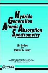 Hydride Generation Atomic Absorption Spectrometry, (0471953644), Jirii 