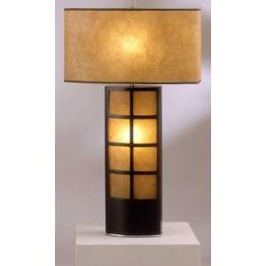  NOVA Lighting Ventana Dark Brown Wood Table Lamp