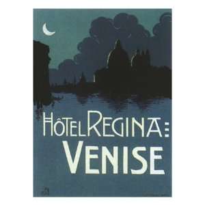  Hotel Regina Venise Giclee Poster Print, 12x16