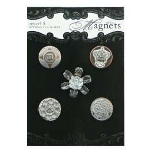  Kindred Hearts Jada Venia Magnets Buttons and Flower Metal 