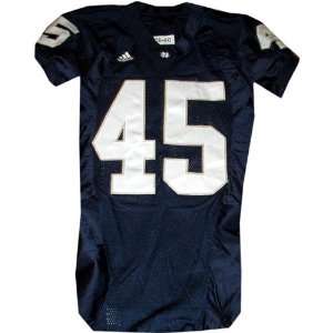  Carl Gioia #45 2006 Notre Dame Game Used Navy Jersey 