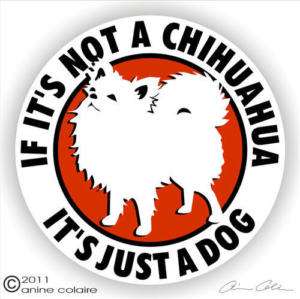 Funny Chihuahua Dog Sticker Static Cling CS130JAD  