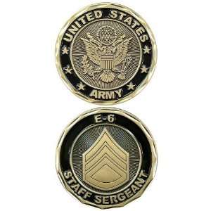  US Army Staff Sergeant E 6 Challenge Coin 