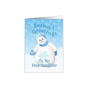 Christmas Greetings for Step Daughter Card Health 