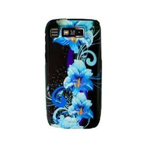 Snap On Plastic Phone Design Case Cover Blue Flower For Nokia E73 Mode 
