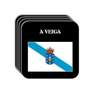  Galicia   A VEIGA Set of 4 Mini Mousepad Coasters 