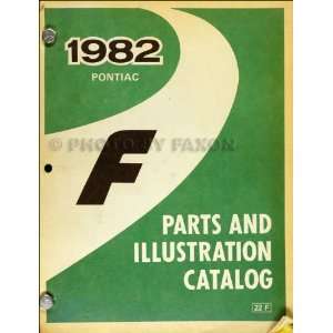  1982 Pontiac Firebird and Trans Am Parts Book Original 