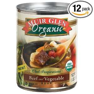 Muir Glen Chef Inspirations Beef Vegetable, 18.7 Ounce Cans (Pack of 