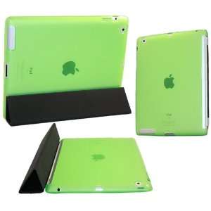  GREEN Back Cover Glossy Tough TPU Case / Skin for Apple iPad 2 