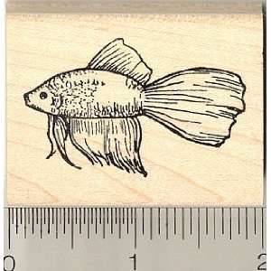  Betta Fish Ruber Stamp Arts, Crafts & Sewing